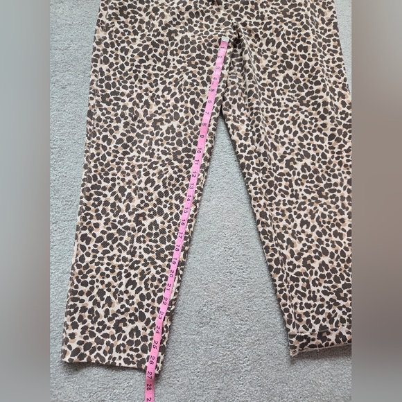Ann Taylor Leopard Print Ankle Pants - Size 14 - Picture 4 of 6